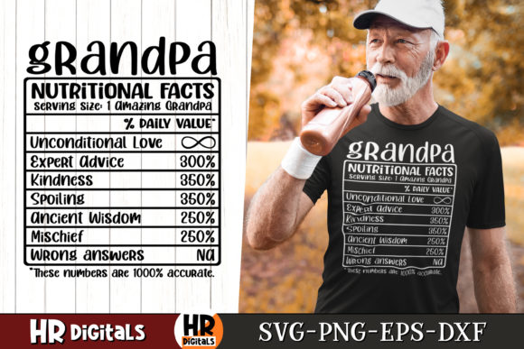 Funny Grandpa Nutritional Facts SVG: A Crafts and Graphics Review